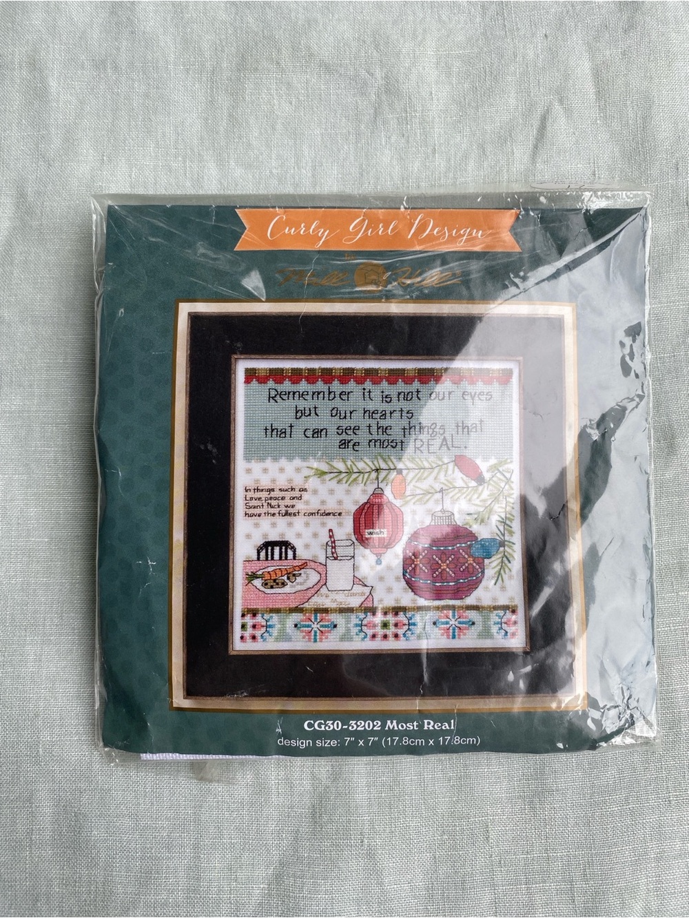 NWT Mill Hill Most Real CG30-3202 Curly Girl Design Christmas cross stitch kit
